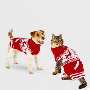 Fair Isle Dog Sweater - Red - M -
Wondershop™